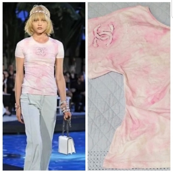 chanel tie dye shirt
